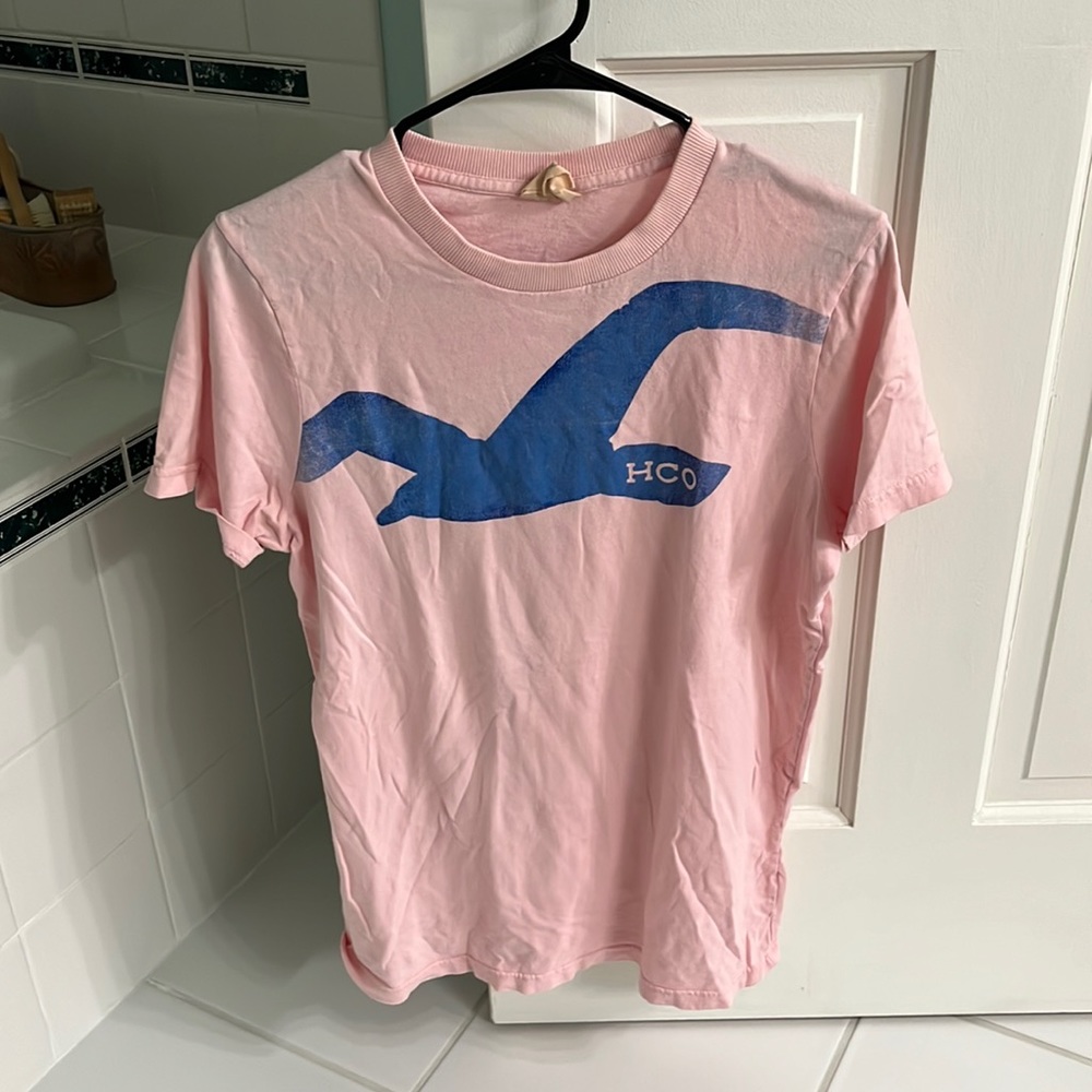 Pink Men’s Hollister Tee Sz M